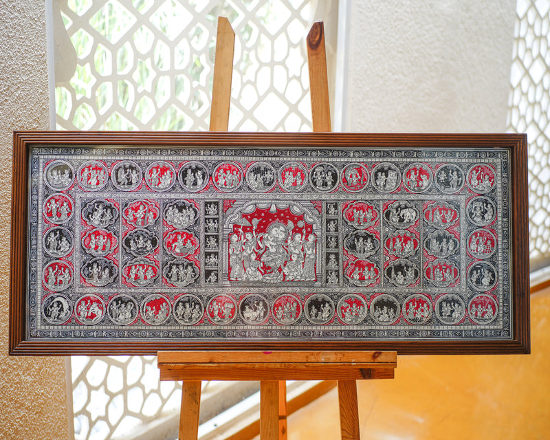 Anaya Patachitra Wall Art | Wooden Frame