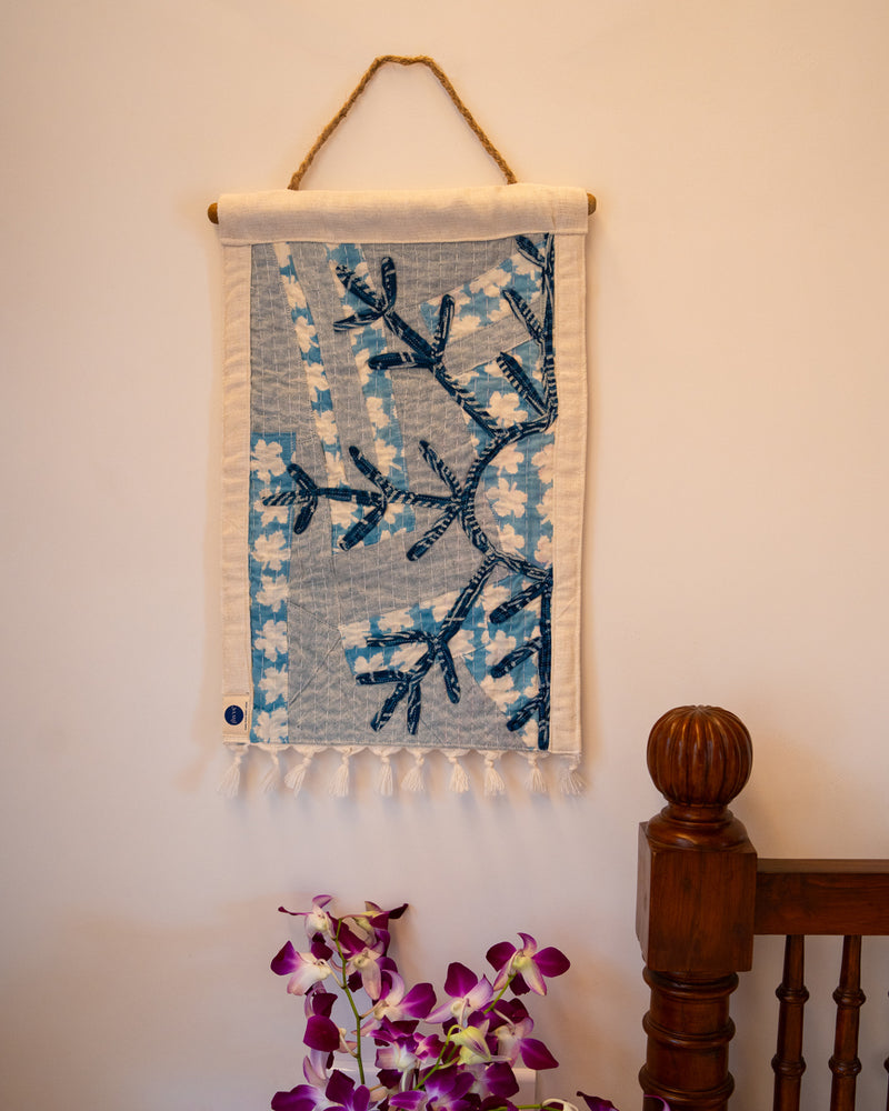 Hima Upcycled Fabric Tapestry | Wall Hanging