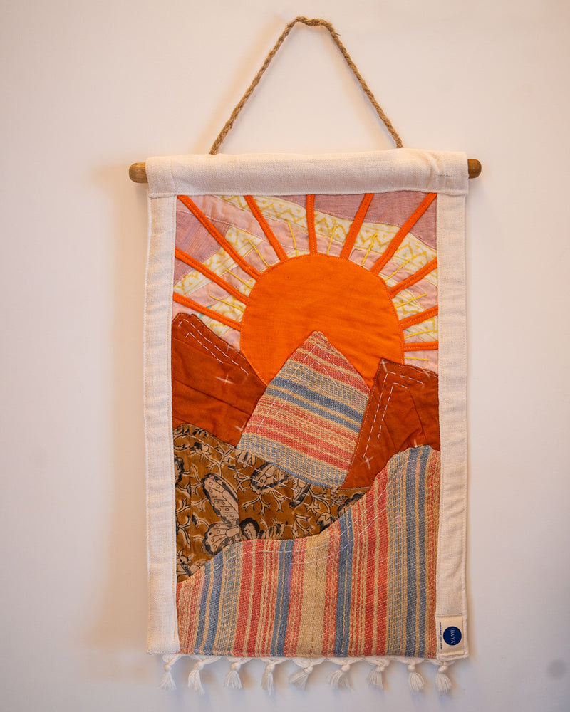 Unalo Upcycled Fabric Tapestry | Wall Hanging